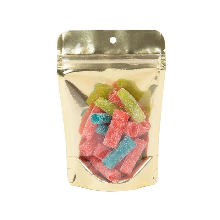 Stazakken Transparant/Goud 10,2x6x15,2cm (100 Stuks) [ZBG2GLG]