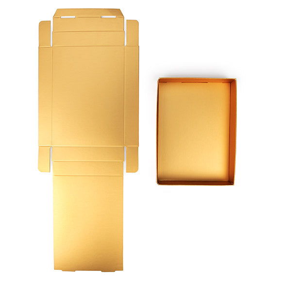 Boite en Carton Or 12.4 x 2.5 x 17.1cm (25 Pièces) [GD16]