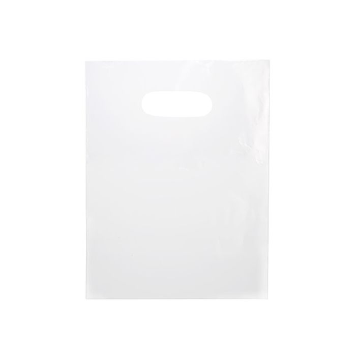 Plastic Carrier Bags Frost 22.9x30.5cm 60 micron LDPE