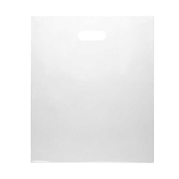 Sac à poignées transparent 60 Microns 38.1x45.7cm PE-BD (100 Pièces) [H1518CL1]