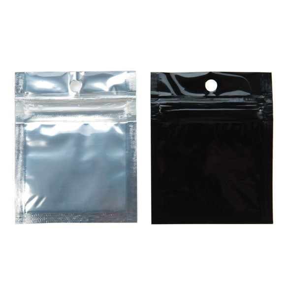Gripzakken Transparant/Zwart 5x5cm (100 stuks) [HZBB9CB]