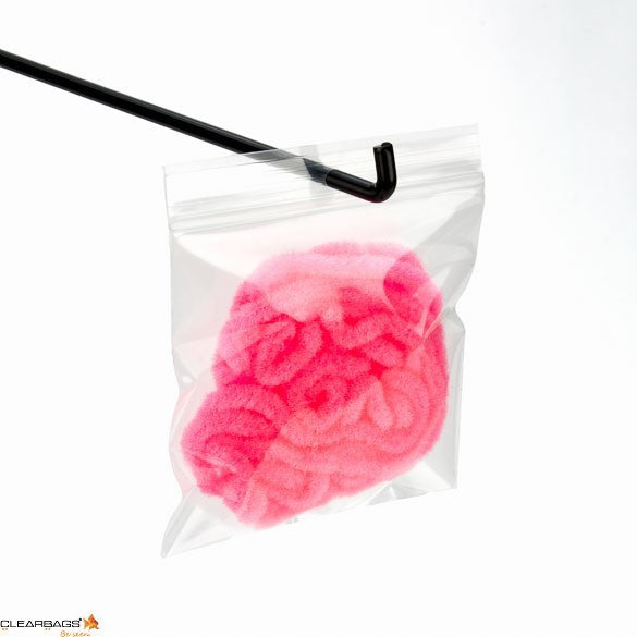 Sachet zip à transparence cristalline avec trou de suspension 10,2x10,2cm (100 pièces) [ZR44]