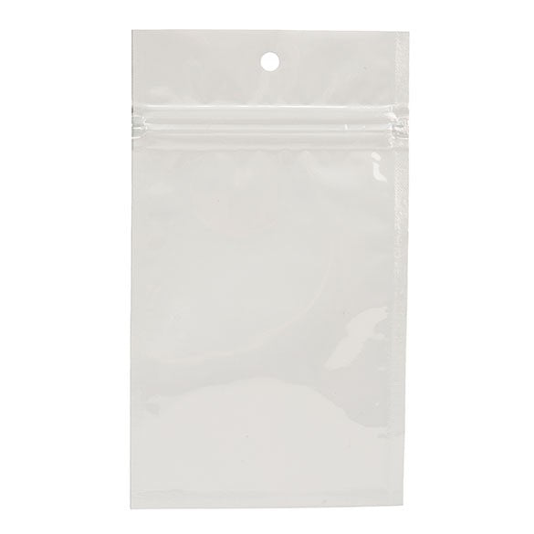 Gripzakken Wit 7,5x11,5cm Gemetalliseerd (100 stuks) [HZBB3MW]