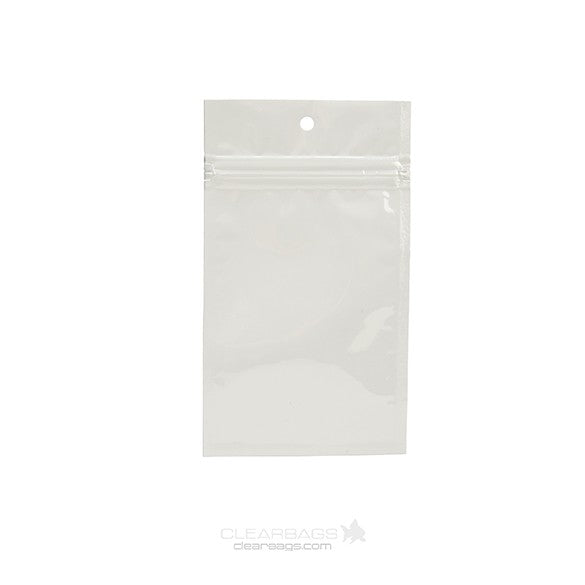 Gripzakken Wit 7,5x11,5cm Gemetalliseerd (100 stuks) [HZBB3MW]