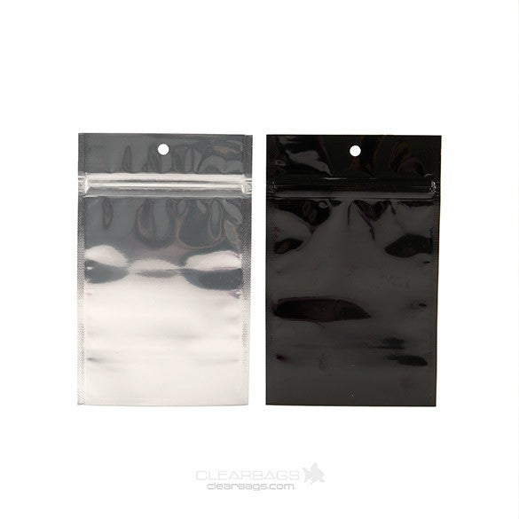 Gripzakken Transparant/Zwart 9x12,5cm (100 stuks) [HZBB4CB]