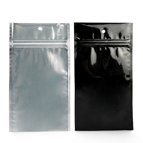 Gripzakken Transparant/Zwart 10x16,5cm (100 stuks) [HZBB5CB]