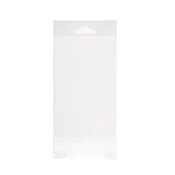 Headerbags 8,4x13cm hersluitbaar en Kristalhelder (100 stuks) [HB3]