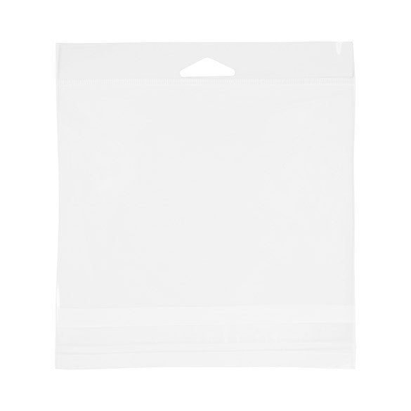 Sachet à trou de suspension refermable à transparence cristalline 15.9x11.4cm (100 pièces) [HB46]