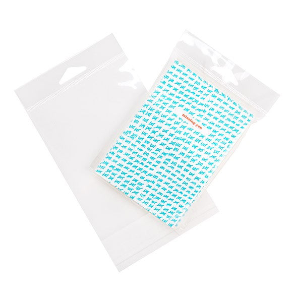 Sachet à trou de suspension refermable à transparence cristalline 10.8x13.7cm (100 pièces) [HB4B2]