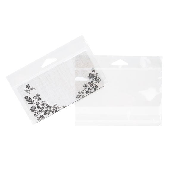 Headerbags 14,9x6,4cm Hersluitbaar en Kristalhelder (100 stuks) [HB52]