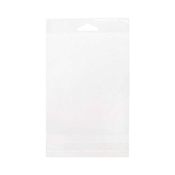 Sachet à trou de suspension refermable à transparence cristalline 11.4x14.1cm (100 pièces) [HB54S]