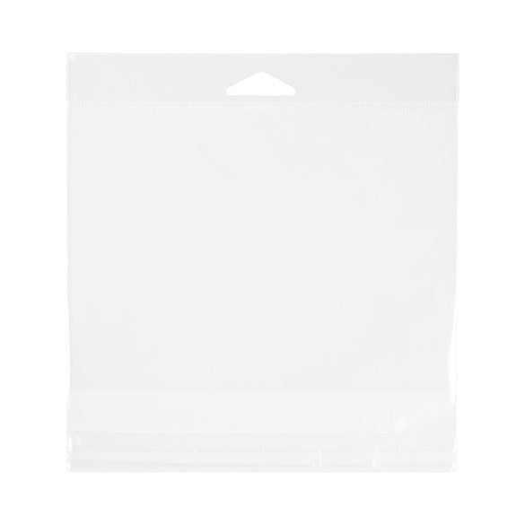 Sachet à trou de suspension refermable à transparence cristalline 16.4x11.7cm (100 pièces) [HB56S]