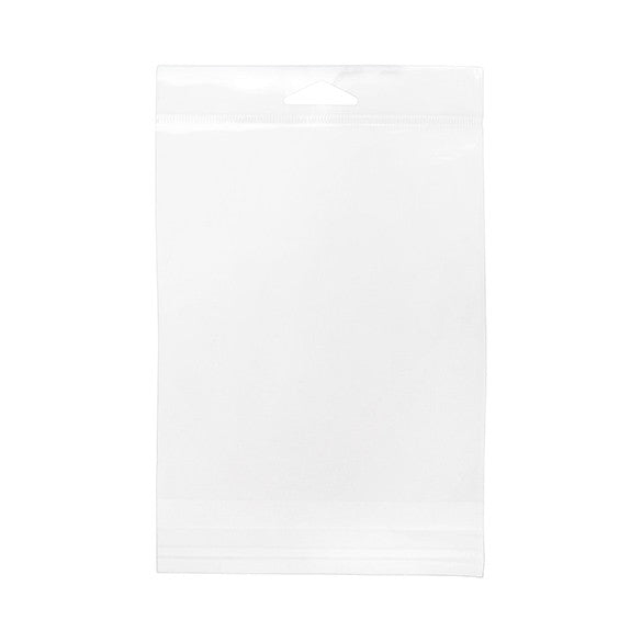 Sachet à trou de suspension refermable à transparence cristalline 13x15.9cm (100 pièces) [HB5B3]