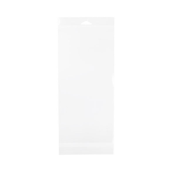 Sachet à trou de suspension refermable à transparence cristalline 14.4x30.5cm (100 pièces) [HB5H12]