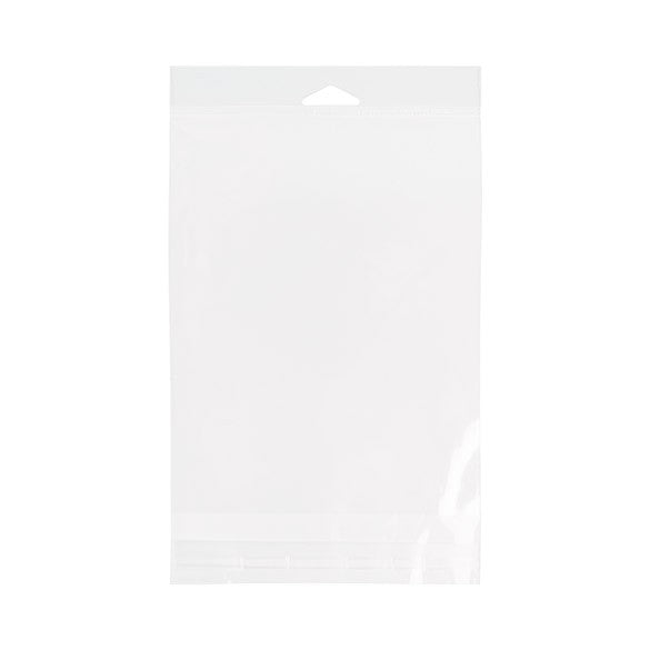 Sachet à trou de suspension refermable à transparence cristalline 15.9x20.3cm (100 pièces) [HB6Q8]