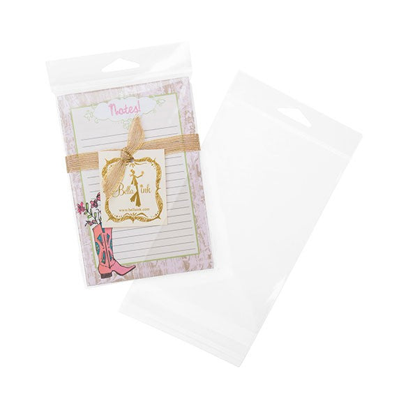 Sachet à trou de suspension refermable à transparence cristalline 11.3x15.9cm (100 pièces) [HB6X4]
