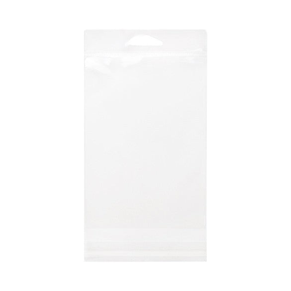 Sachet à trou de suspension refermable à transparence cristalline 11.3x15.9cm (100 pièces) [HB6X4]