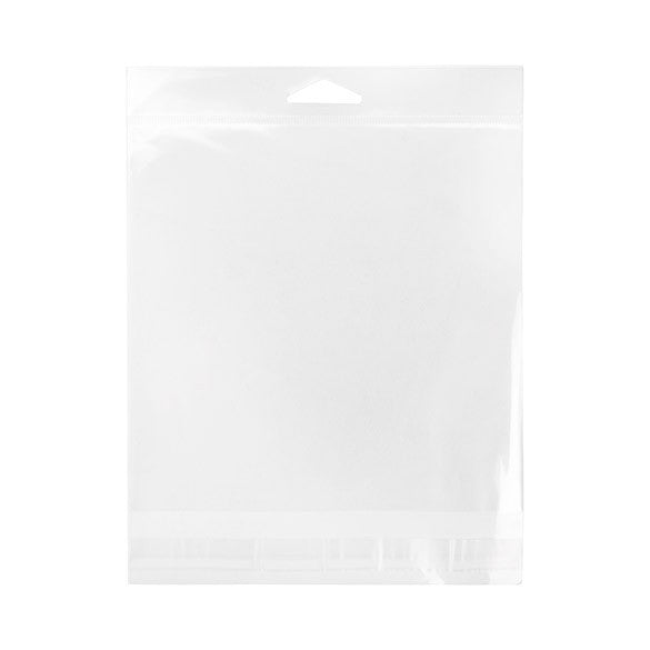 Sachet à trou de suspension refermable à transparence cristalline 16.4x15.9cm (100 pièces) [HB6X6]