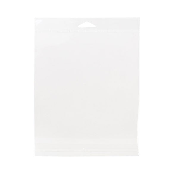Sachet à trou de suspension refermable à transparence cristalline 17.8x17.8cm (100 pièces) [HB7X7E]