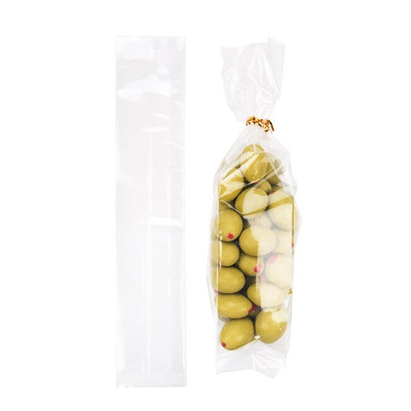 Plastiek Zakken 4,4x4,4x21,6cm met zijvouw Zware Kwaliteit (100 stuks) [HDGB5]