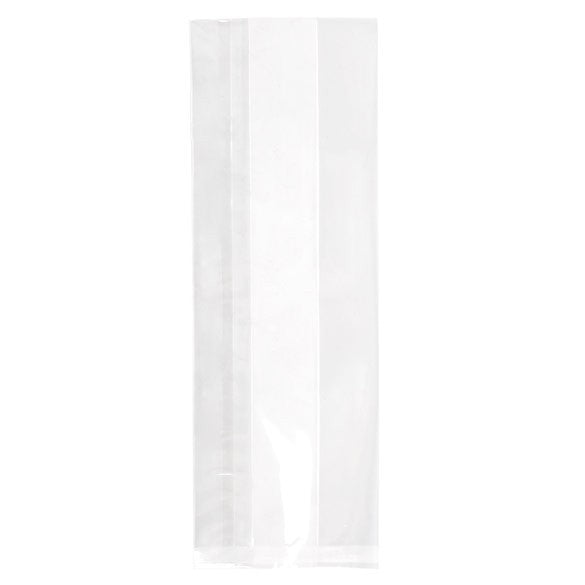 Plastiek Zakken 8,9x5,7x24,8cm met zijvouw Zware Kwaliteit (100 stuks) [HDGB10]