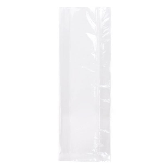 Plastiek Zakken 7,6x3,1x21cm met zijvouw Zware Kwaliteit (100 stuks) [HDGB9]