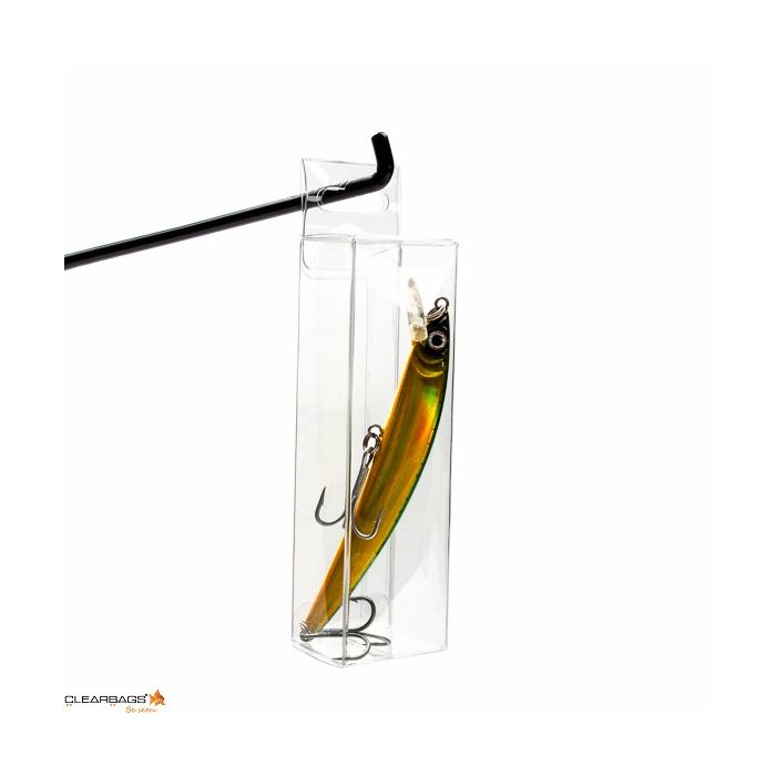 Plastiek Doosjes 3,8x3,2x12,7cm met Hanggedeelte (25 stuks) [HFB220]