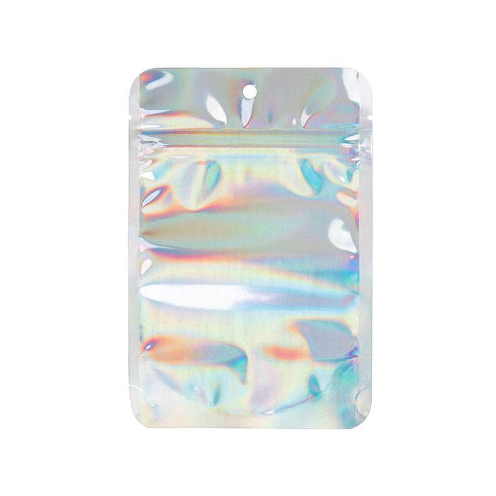 Stazakken Iridescent/Holographic 10,2x6x15,2cm Met Ophanggat (25 Stuks) [ZBGH2]