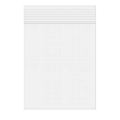 Grip Seal Bags 12.5x20.5cm PE 100 micron