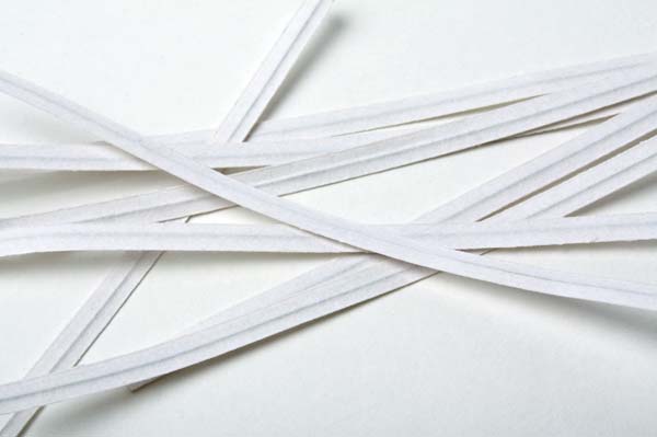 Tin Ties 10.2x0.4cm White Paper (1.000 pieces)