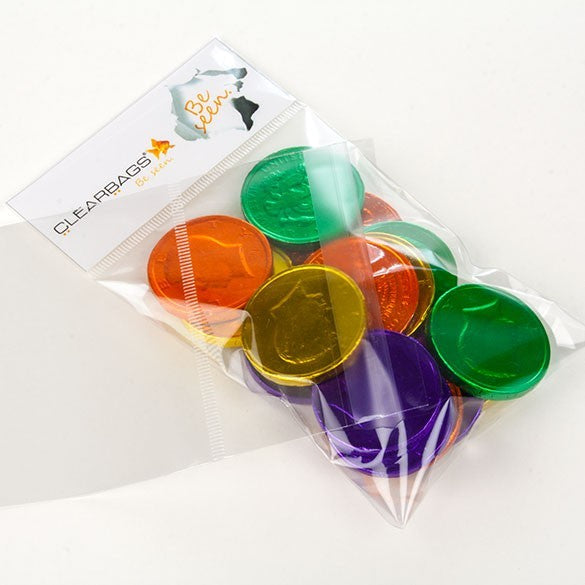 Headerbags open Header 9,7x13,2cm voor eigen Kopkaart (100 stuks) [IHB3X5]