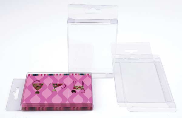 Plastic Gift Boxes 11.4x1.3x14.9cm with Hanger part