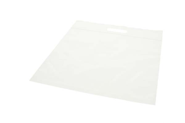 Plastic Carrier Bags Transparent 33.6x33.6 + 6.4cm 75 micron with Grip Seal