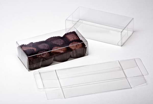 Plastiek Doosjes voor Chocolade 7x3,7x14cm Voedselveilig (25 stuks) [FPB230]
