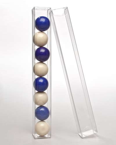 Plastiek Doosjes 2,5x2,5x20,3cm Kristalhelder (25 stuks) [PLB237]