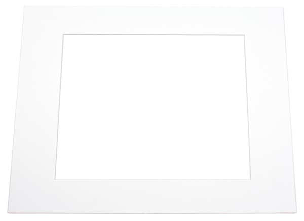 Passe partout Blanc 19 x 24cm pour le découpage intérieur. 27.9 x 35.6cm (10 Pièces) [MS20088]