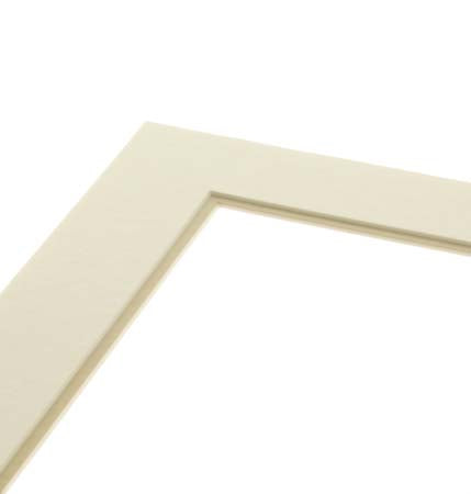 Double Passe Partout Ivoire/Vert Olive. 19x24cm pour le découpage intérieur. 27.9 x 35.6cm (10 Pièces) [MD20022]