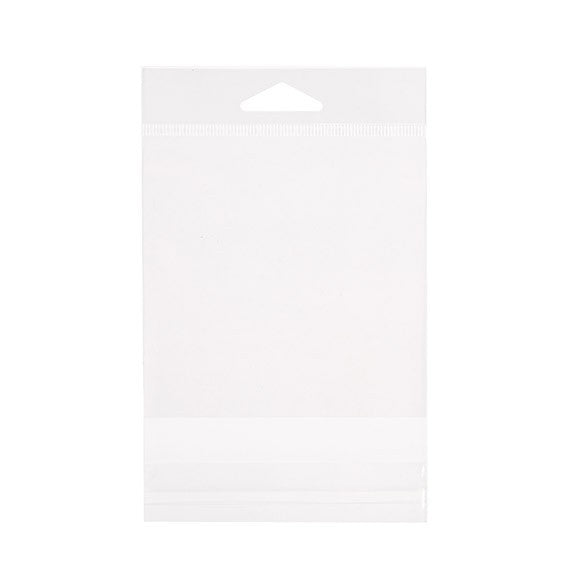 Headerbags 10,2x10,2cm hersluitbaar en Kristalhelder (500 stuks) [J6]
