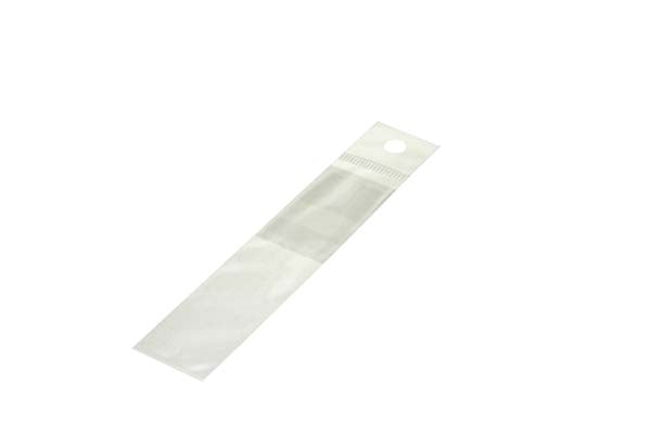 Sachet refermable à trou de suspension euro et transparence cristalline avec ouverture en haut 5.1x20.3cm (500 pièces) [J4T]