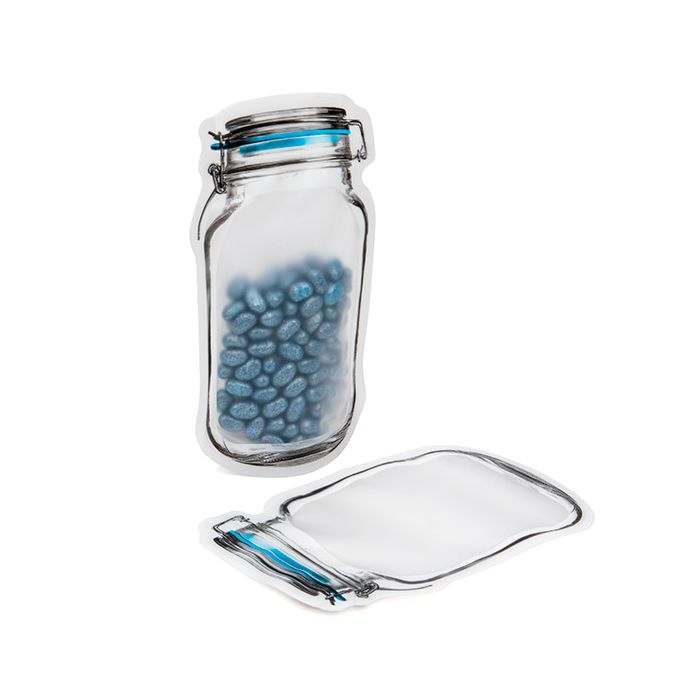 Stazakken Glazen Pot Vorm 11,9x5,7x19,7cm (25 Stuks) [JARMD]