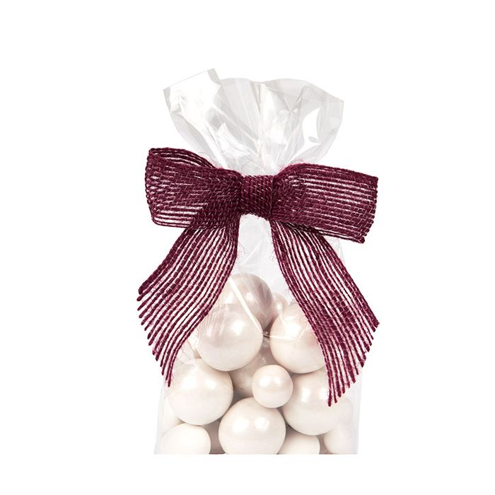 Noeuds pré-noués Jute Rouge 8,9 cm (25 pièces) [JBOWR]