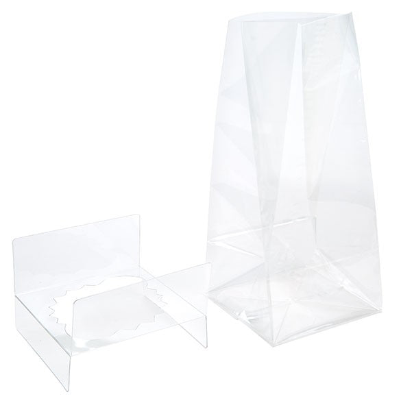 Cupcake Zakken voor Jumbo Cupcakes 10.2x10.2x22.8cm (100 Stuks) [CBG3]