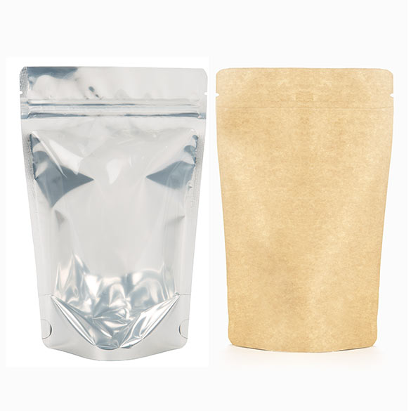 Stazakken Transparant/Kraft 13x7x20,5cm | 113 gram (100 stuks) [ZBGK3]