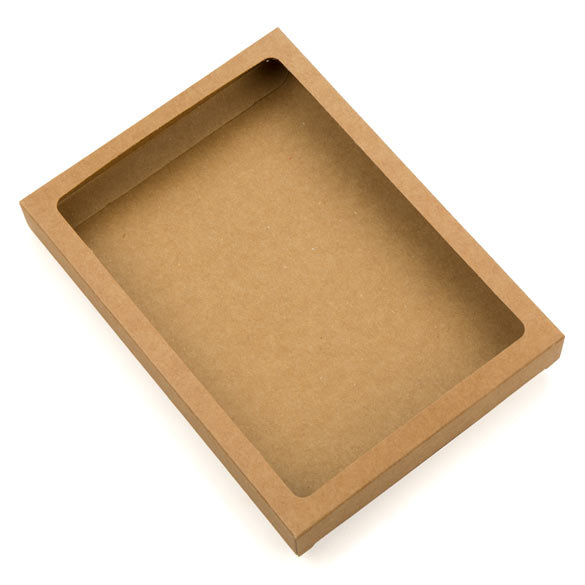 Kraftdoosjes 13,7x2,2x18,7cm Uitgesneden Venster (25 stuks) [WKR266]