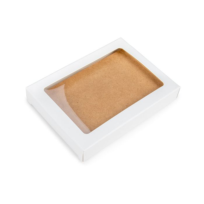 Kraftdoosjes Wit met Venster 10.2 x2.1x13.8 cm (25 stuks) [WKRGW313]
