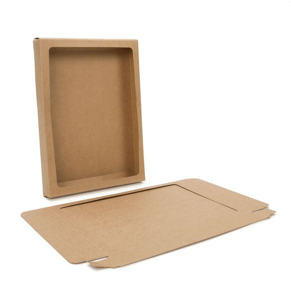 Kraftdoosjes 13,7x2,2x18,7cm Uitgesneden Venster (25 stuks) [WKR266]