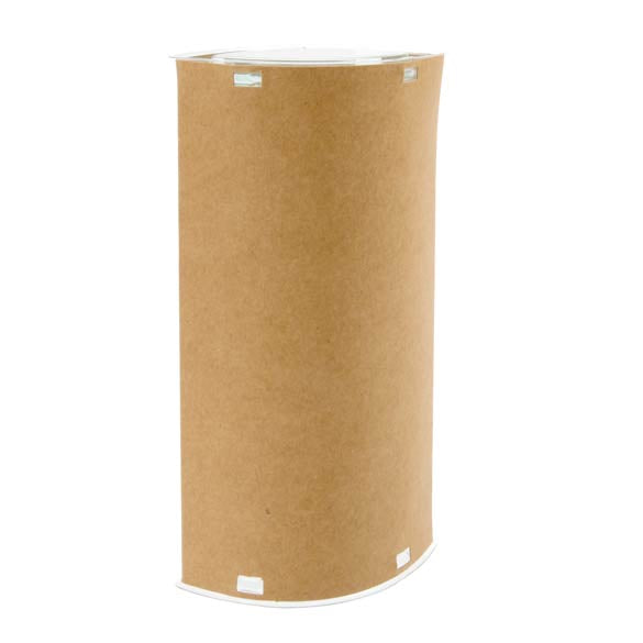 Kraft Gift Boxes oval 7.8x5.2x15.4cm (25 pieces) [KTES26]