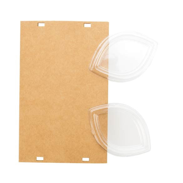 Kraft Gift Boxes oval 7.8x5.2x15.4cm (25 pieces) [KTES26]