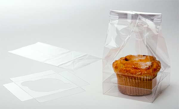 Cupcake Zakken voor Jumbo Cupcakes 10.2x10.2x22.8cm (100 Stuks) [CBG3]