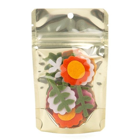 Stazakken Transparant/Mat Goud 7,9x5,1x13cm | 28 gram (100 stuks) [ZBGMG1]